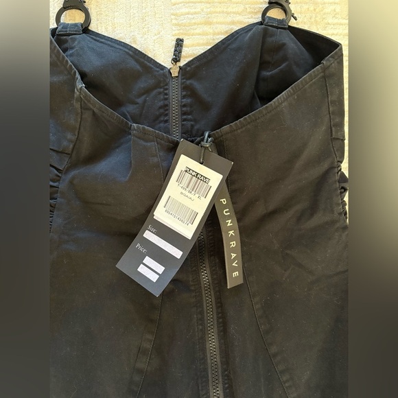 NWT - Punk Rave Rebella Bodice Halter in Black - Size XL - Picture 15 of 15